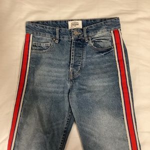 Zara Jeans with Sport Stripe